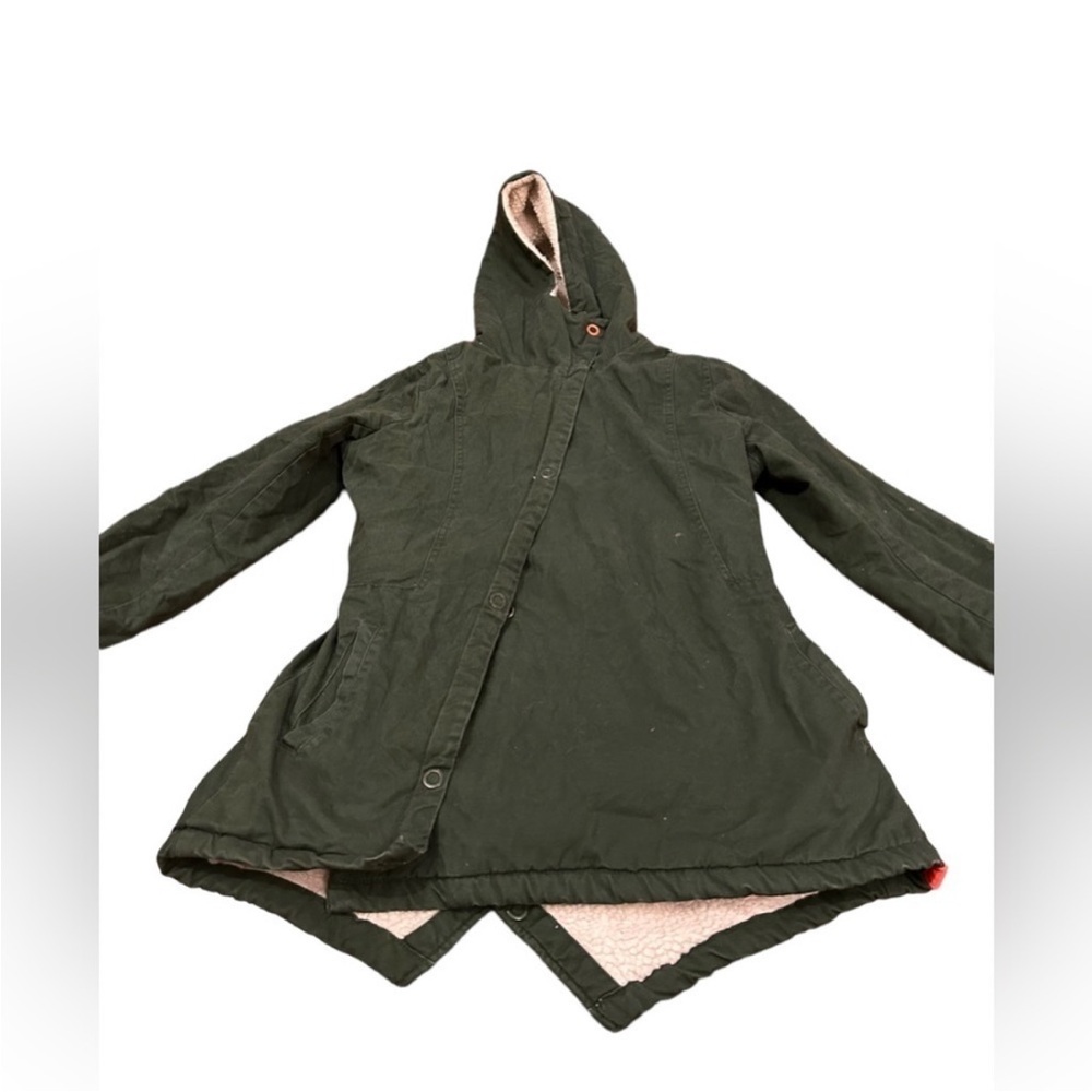 Skunkfunk green Sherpa lined jacket